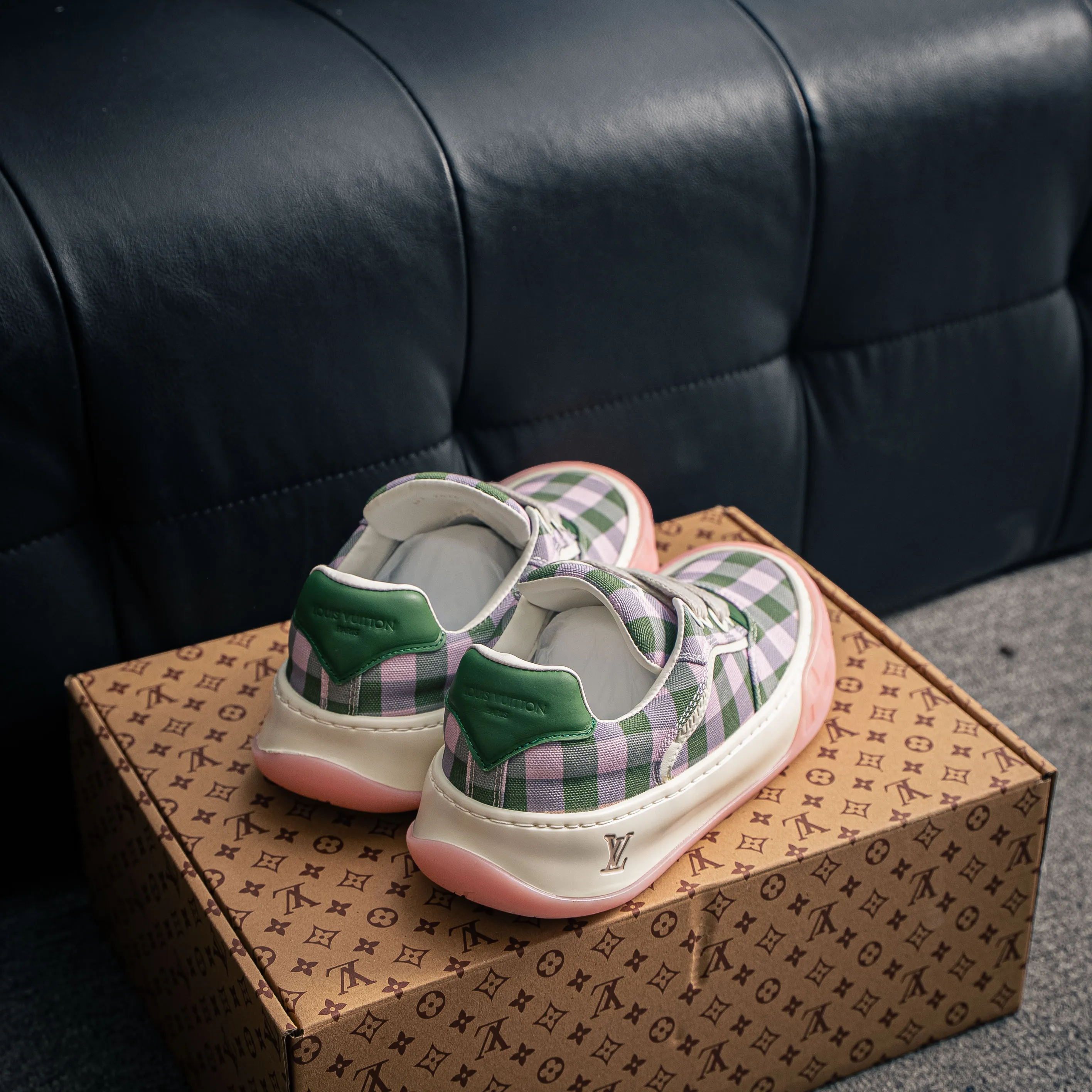 【YS 】 Premium -- LOUIS VUITTON Tilted Series｜2026 LV Tilted Low Sneakers Series Low-Top Retro